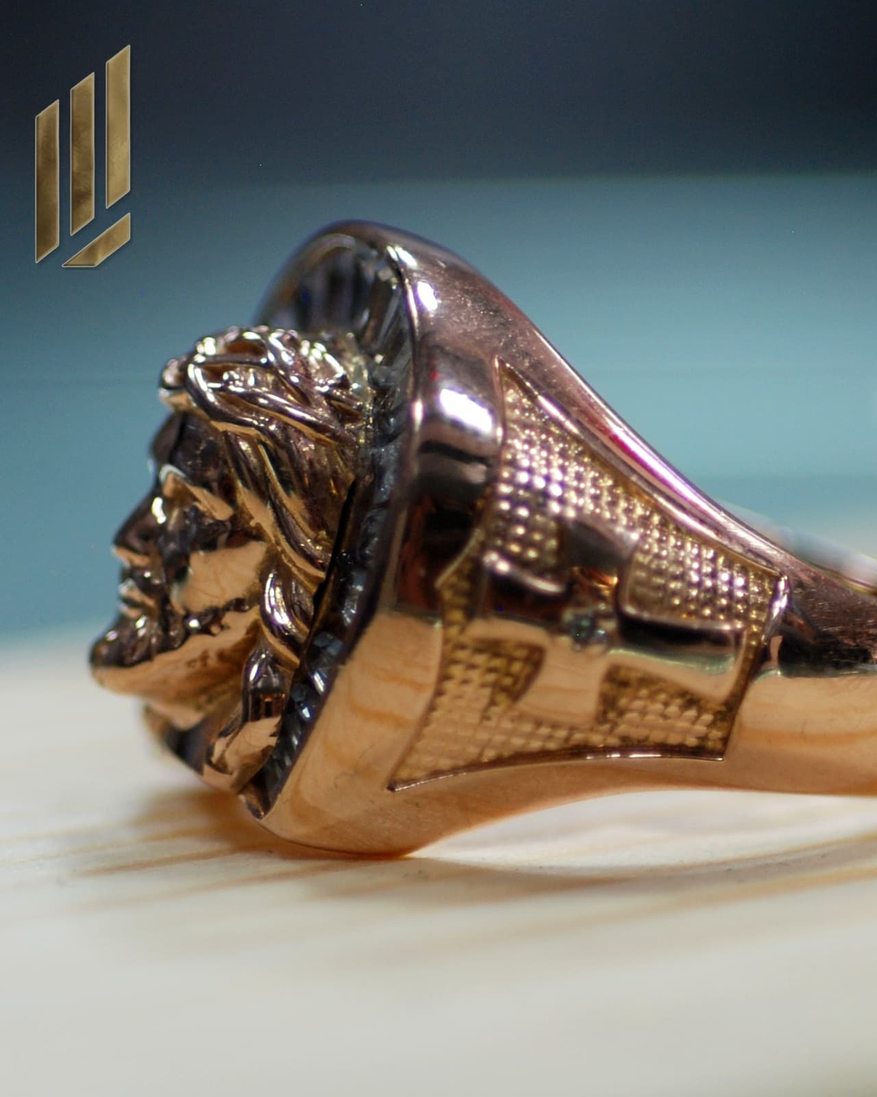 Anillo Man Rostro Cristo