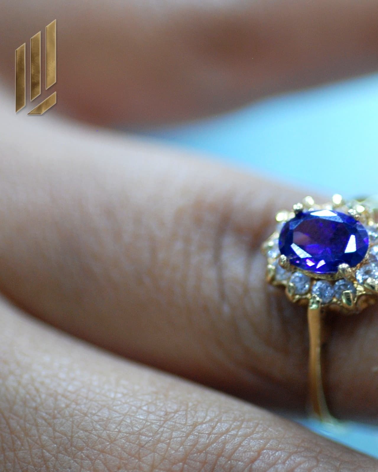 Anillo Lady Solitaria Zafiro
